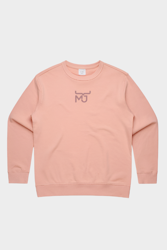 MJ Ladies Lounge Crew Jumper - Pink