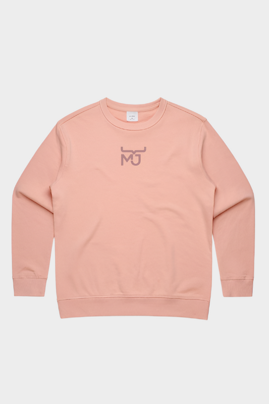 MJ Ladies Lounge Crew Jumper - Pink