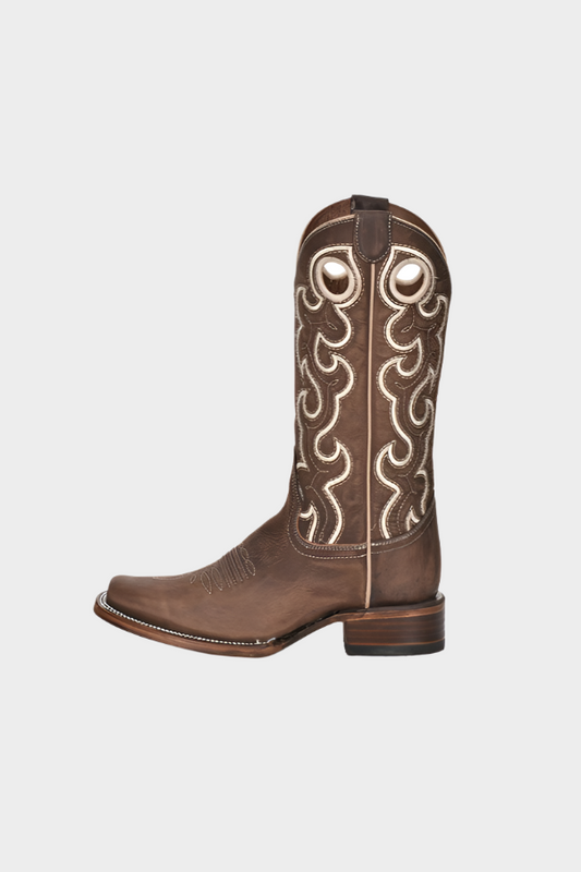 CORRAL BOOT LADIES CUT OUT & EMBROIDERY SQARE TOE