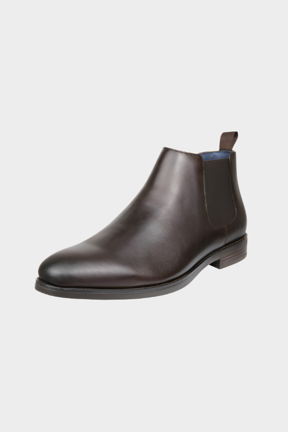 Florsheim Ceduna Plain Toe Chelsea Boot - Dark Brown