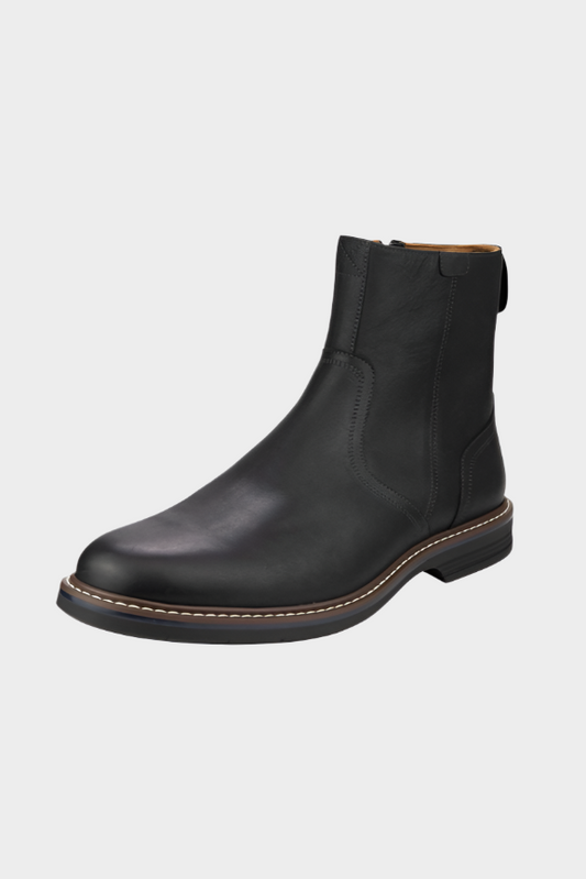 Florsheim Norwalk Zip  Plain Toe Side Zip Boot - Black