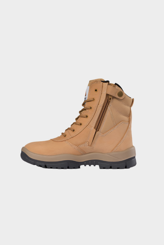 Mongrel Wheat High Leg ZipSider Boot (Steel Toe)