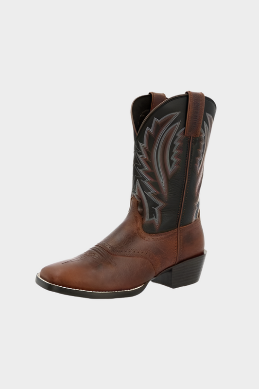 DURANGO® WESTWARD™ DARK CHESTNUT & BLACK ONYX WESTERN BOOT