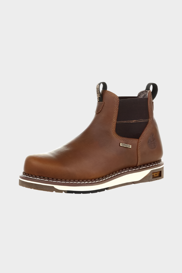 GEORGIA BOOT MEN'S WEDGE WATERPROOF CHELSEA WORK BOOT