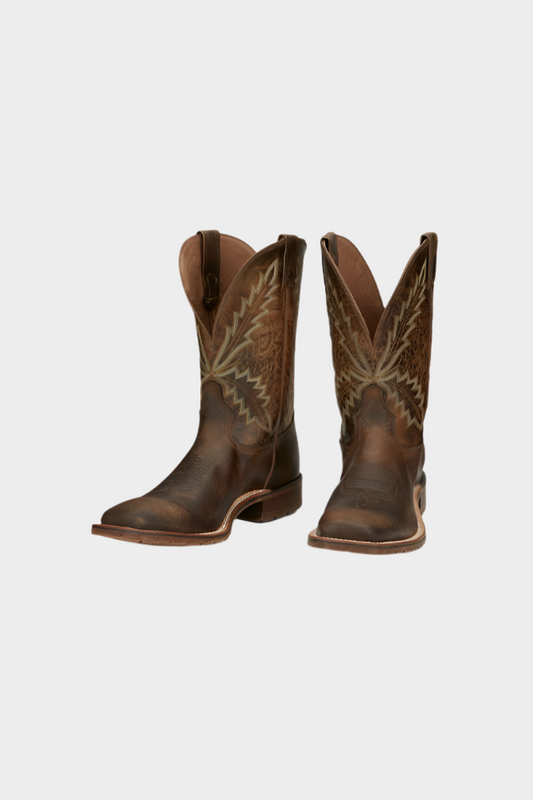 Tony Lama Men's Bowie 11" Western Boot - Oak