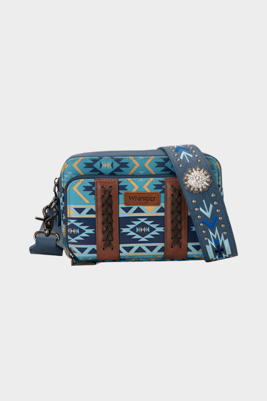 Wrangler Crossbody Purse Aztec Printed