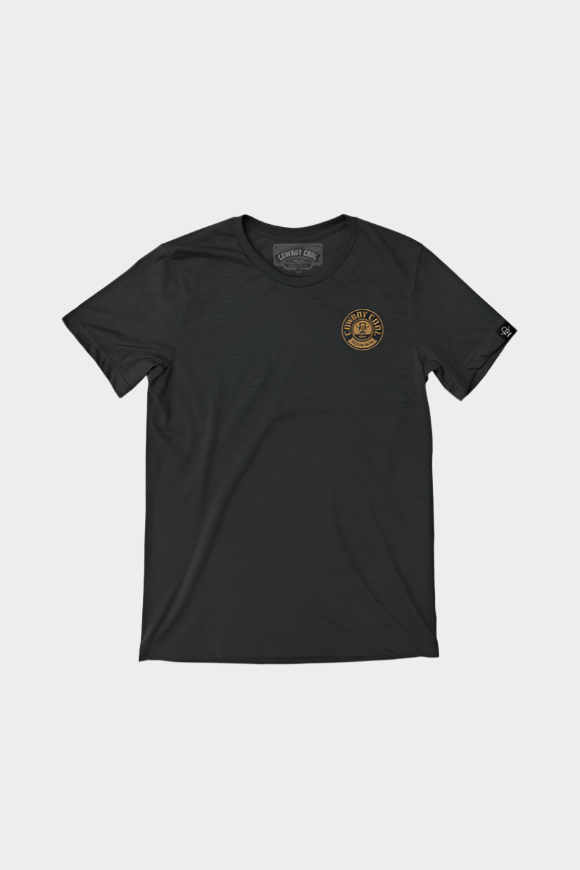 Cowboy Cool Mens Maverick T-Shirt - Heather Black