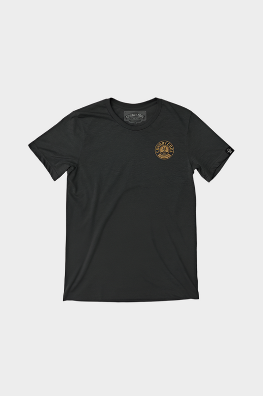 Cowboy Cool Mens Maverick T-Shirt - Heather Black