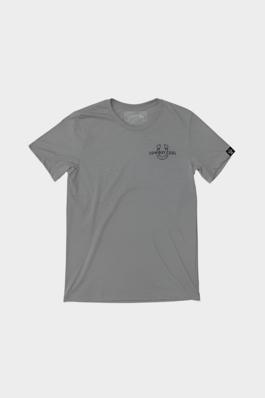 Cowboy Cool Mens Outlaw Stables T-Shirt - Deep Heather