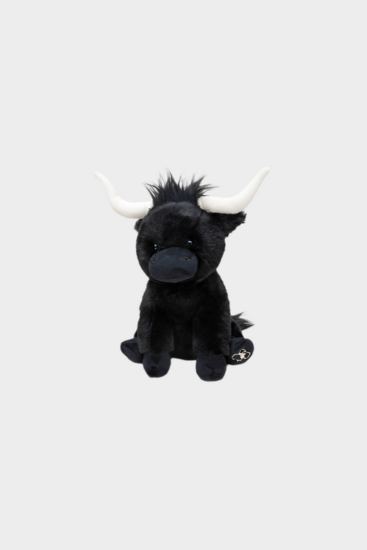 Jomanda Medium Longhorn Black Highland Cow - 23cm