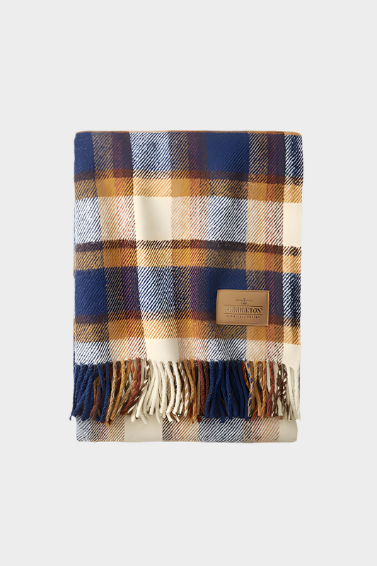 Pendleton MOTOR ROBE THROW WITH LEATHER CARRIER - Steens Mountain