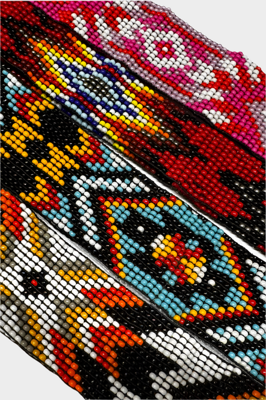 Challenger Western 1-1/4"Wide Unisex Handmade Beaded Rodeo Stretchy Elastic Hat Band - Assorted