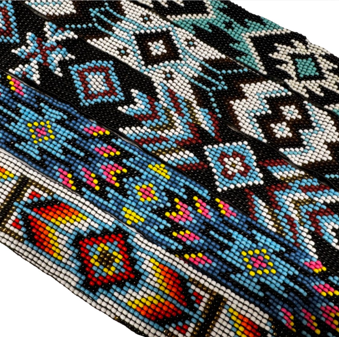 Challenger Western 1-1/4"Wide Unisex Handmade Beaded Rodeo Stretchy Elastic Hat Band - Assorted