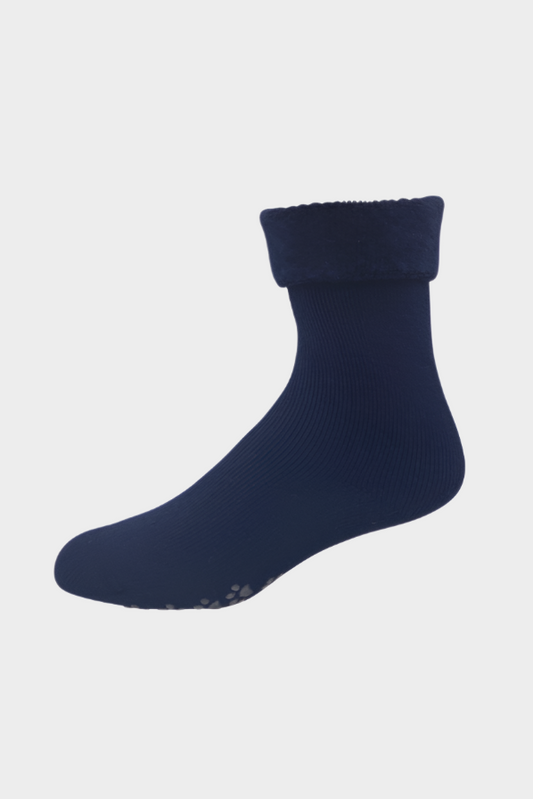 Duthie and Bull Wool Plain Bed Socks with Non-slip Feature