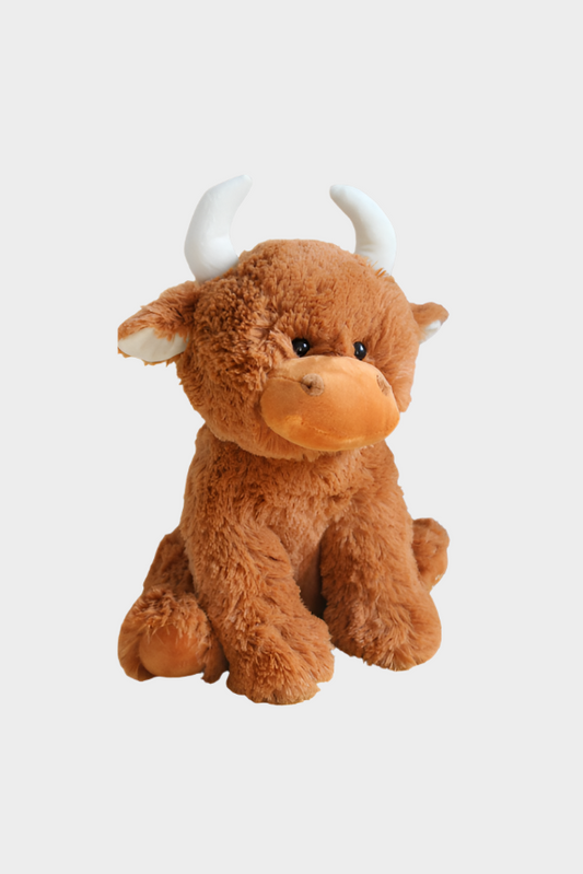 Jomanda Large Highland Brown Coo Cow Soft Plush Toy