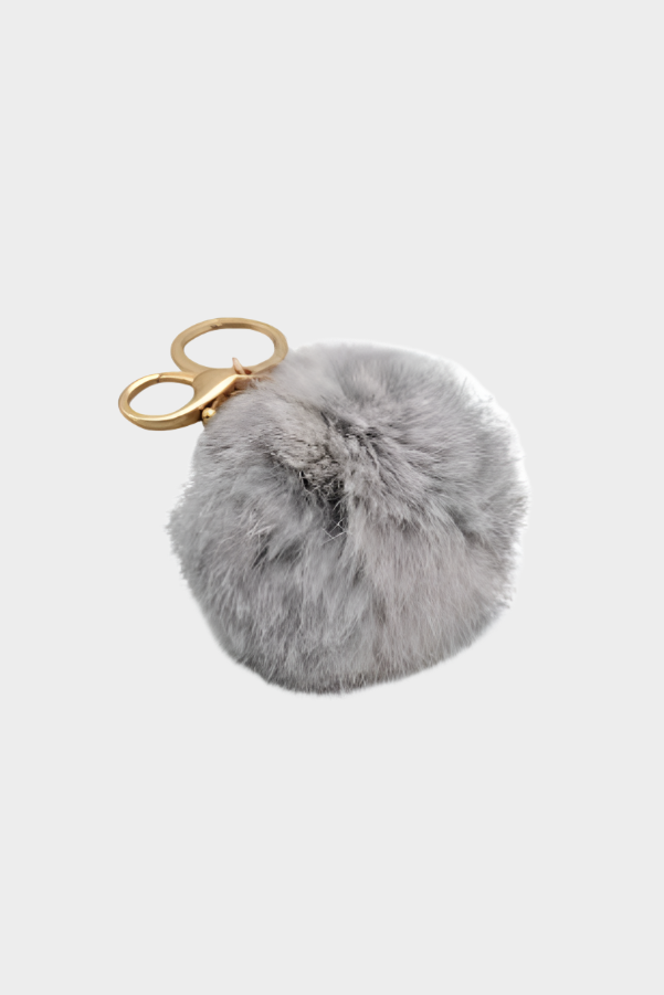 Fox Fur Ball Keychain