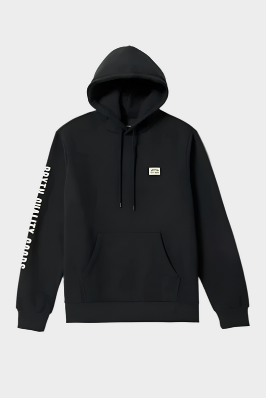 Brixton WoodBurn Label Hoodie - Black