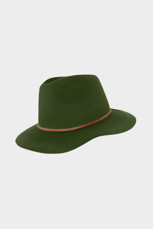 Brixton Wesley Weather Guard Packable Fedora - Light Moss
