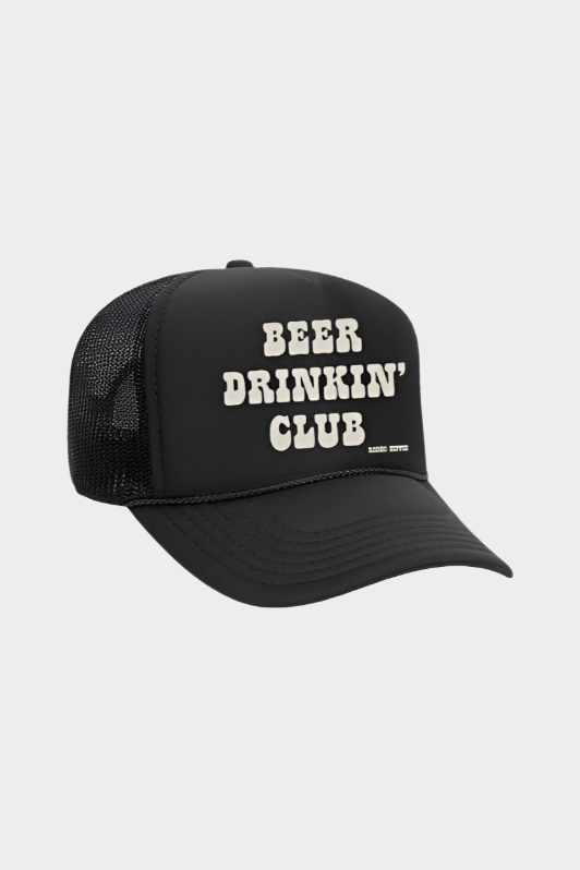 Rodeo Hippie  BEER DRINIKIN' CLUB BLACK TRUCKER