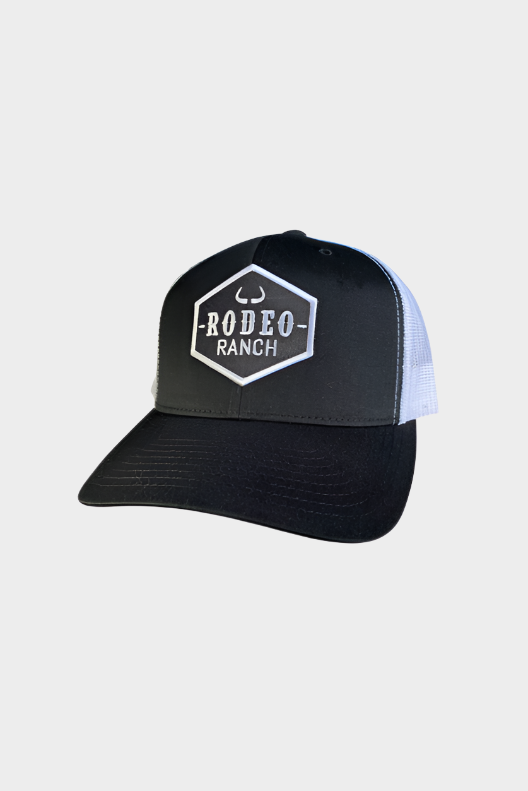 Rodeo Ranch Classic Logo Hat - Black and White