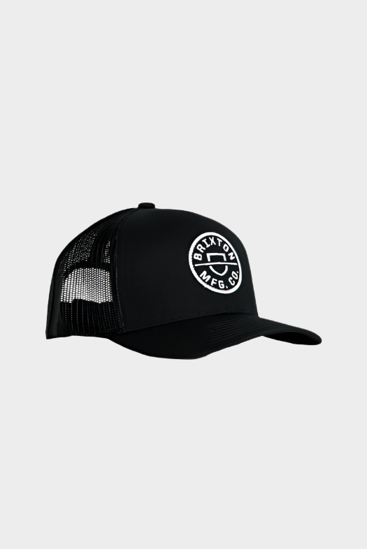 Brixton Crest X MP Trucker Mesh Cap (Black)