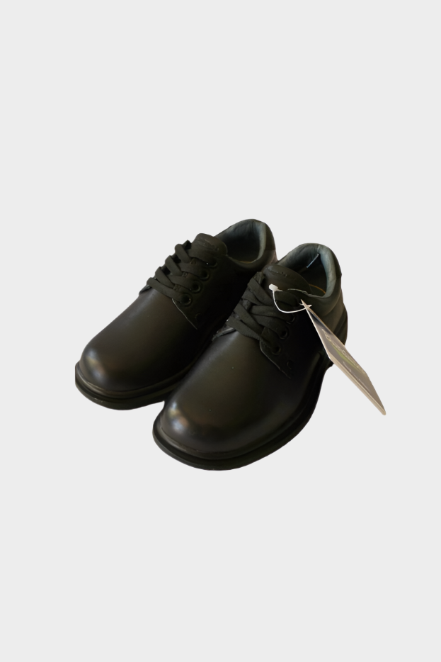 Blundstone Kids 7030 Harford Black Leather Lace Up School Shoes - FINAL SALE