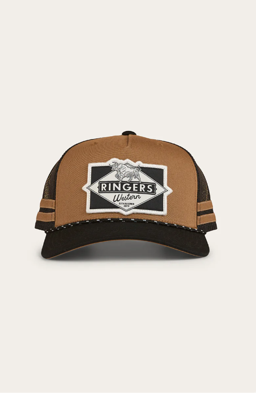 Ringers Western Hometown Trucker Cap - Clay / Black