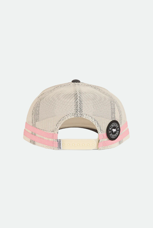 Ringers Western Country Club Deep Fit Trucker Cap - Ballet Pink / Charcoal