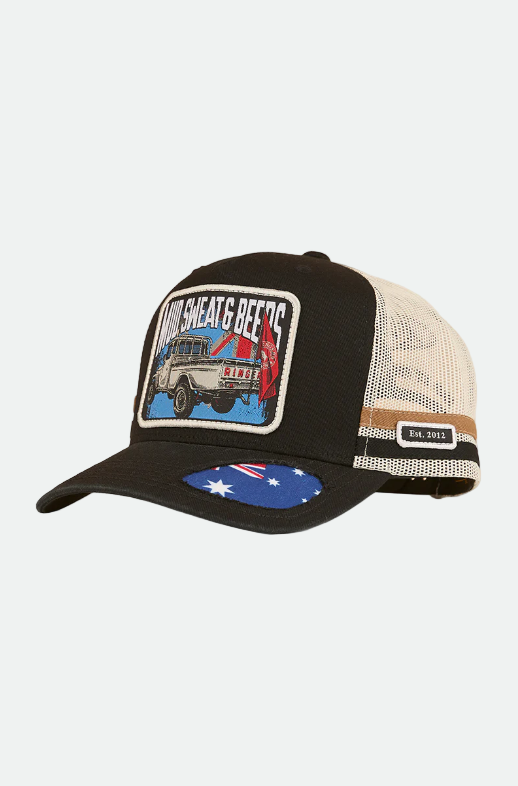 Ringers Western Country Club Deep Fit Trucker Cap - Black