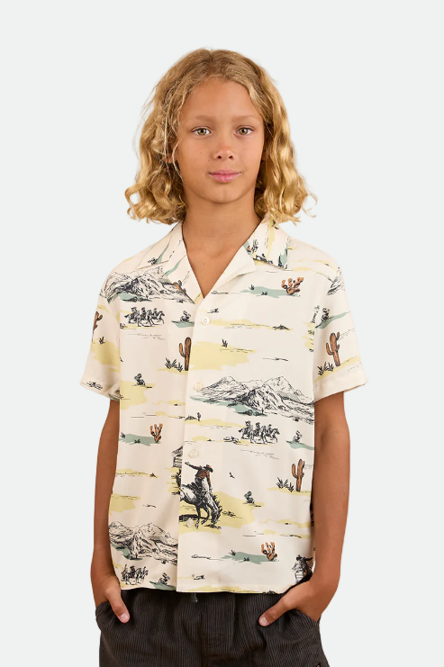 Ringers Western Boys Rodeo Party Shirt - Off White