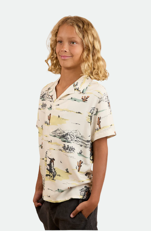 Ringers Western Boys Rodeo Party Shirt - Off White