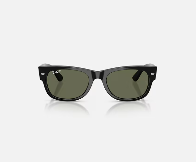 Ray-Ban Mega Wayfarer II Black w/ Green Polar
