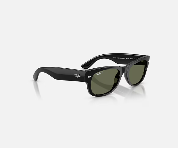 Ray-Ban Mega Wayfarer II Black w/ Green Polar