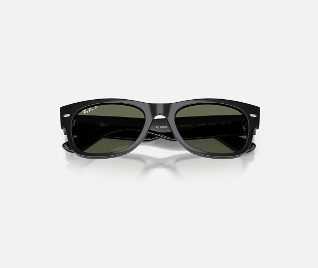 Ray-Ban Mega Wayfarer II Black w/ Green Polar
