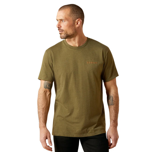 Ariat Men's Ropers Seal Short Sleeve T-Shirt - Military Heather