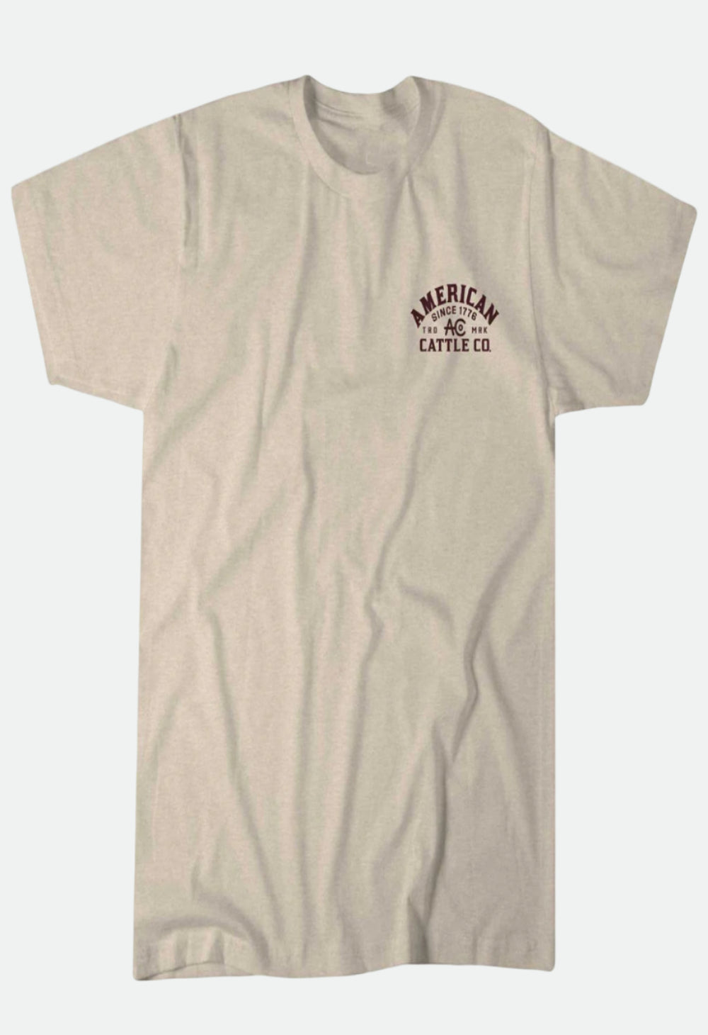 American Cattle Co. Men's Shadowhorn Tee - Cream