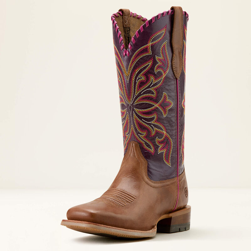 Ariat Women's Showdown Western Boot - Dark Tan|Vino