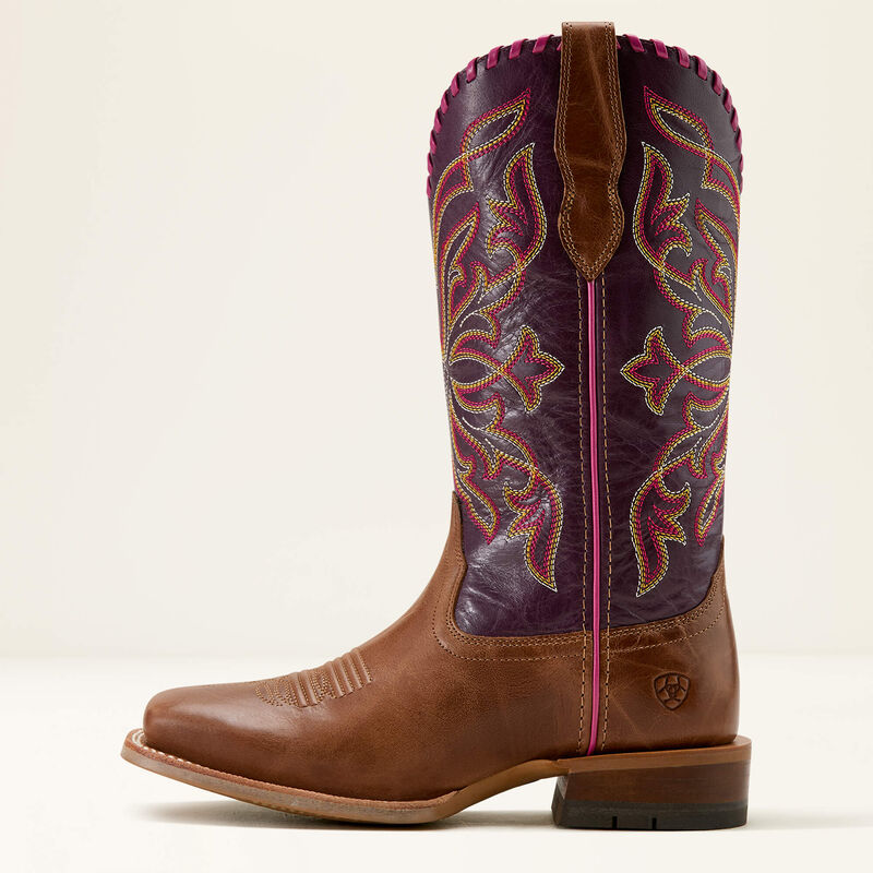 Ariat Women's Showdown Western Boot - Dark Tan|Vino