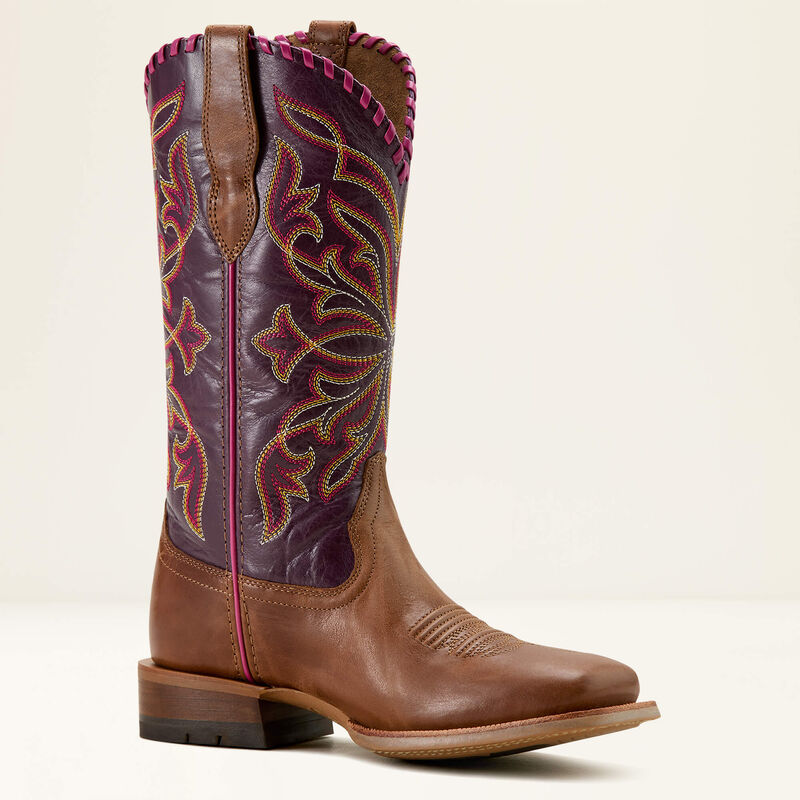 Ariat Women's Showdown Western Boot - Dark Tan|Vino