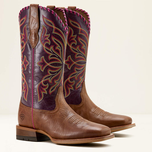 Ariat Women's Showdown Western Boot - Dark Tan|Vino