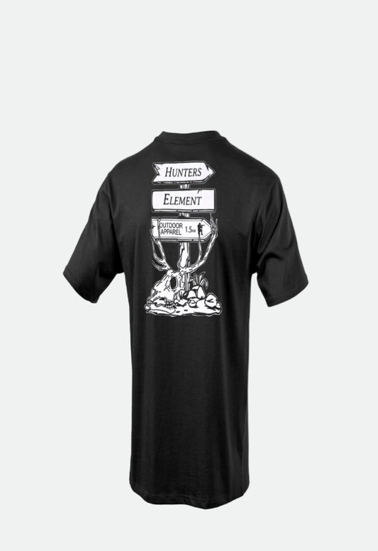 Hunters Element Men's Sign Tee - Black