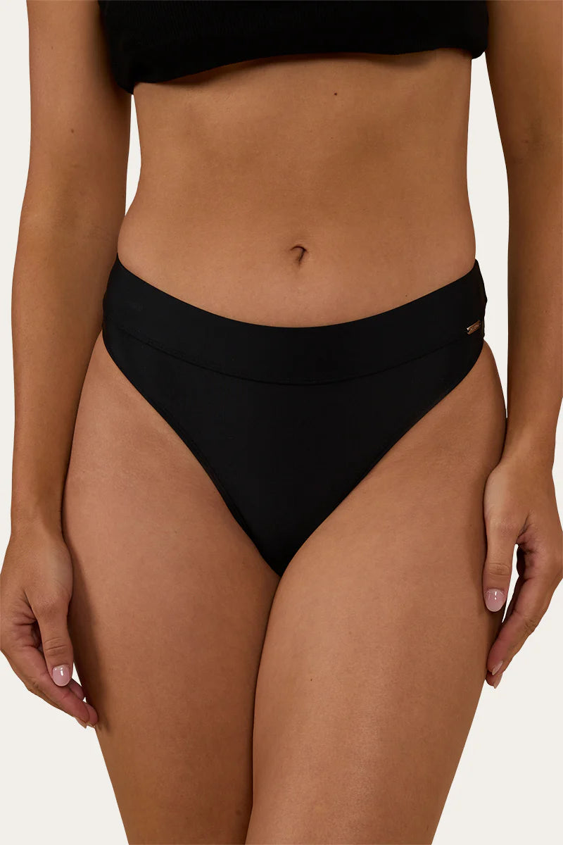 Ringers Western Women's Signature Bull High Waist Bikini Bottom - Black