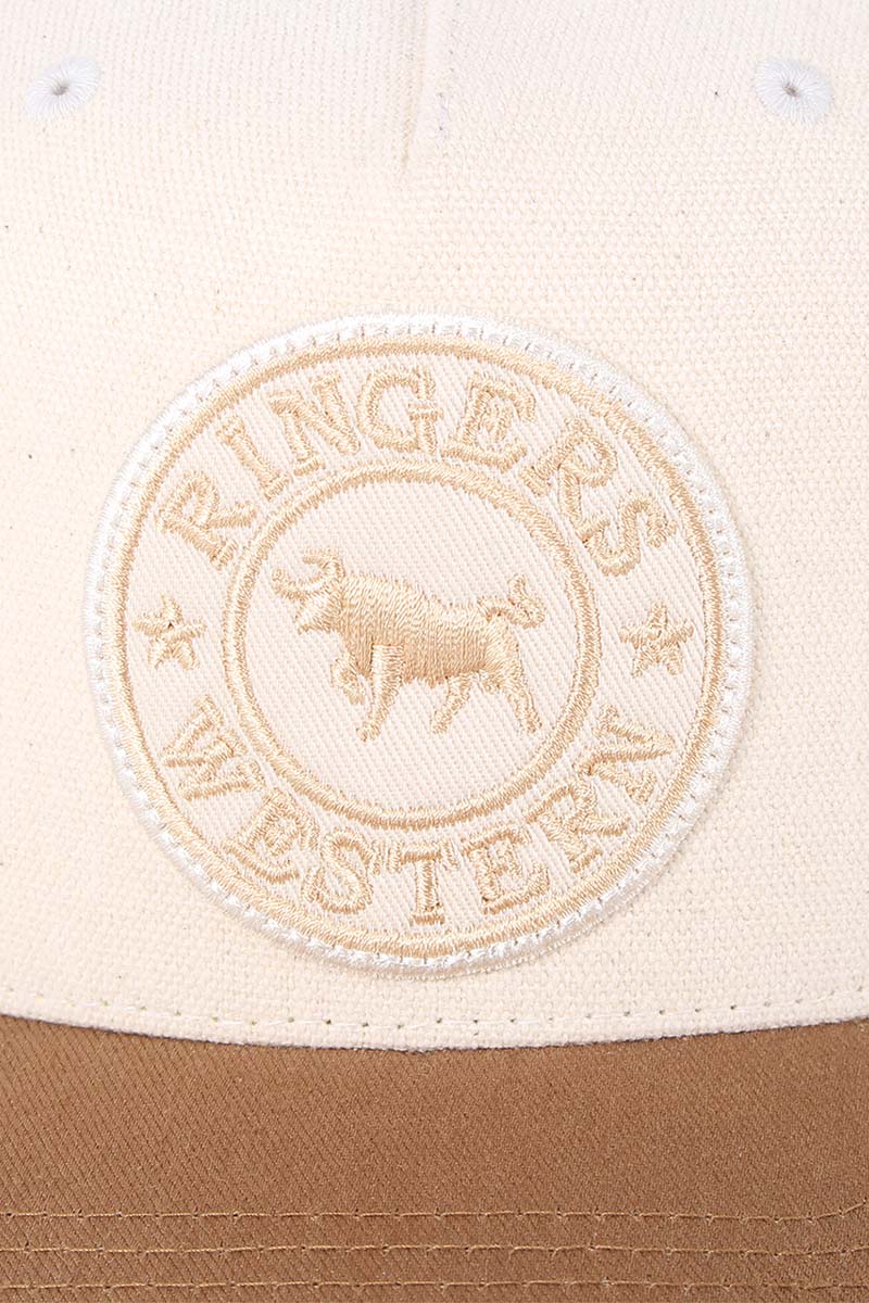 Ringers Western Signature Bull Trucker Cap - Beige/Clay
