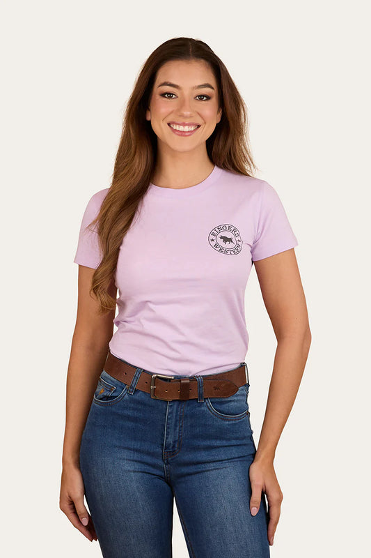 Signature_Bull_Womens_Classic_Fit_T-ShirtLilac Charcoal