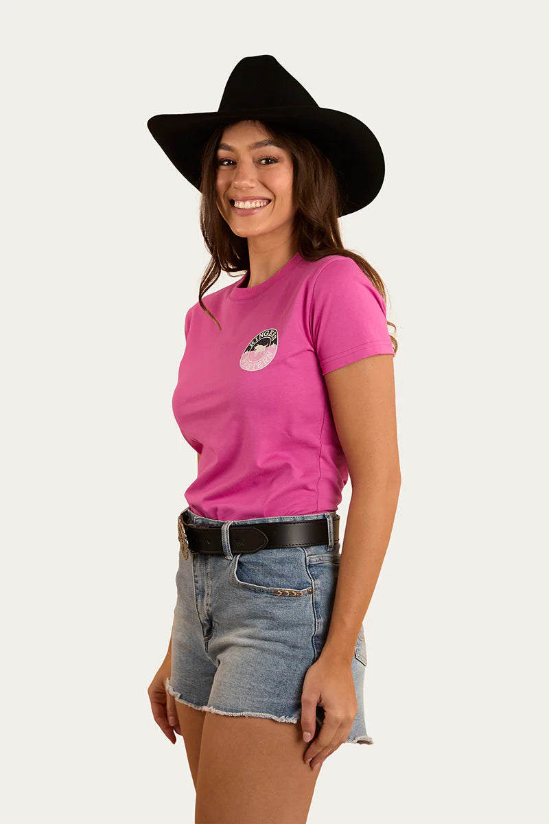 Ringers Western Womens Signature Bull Classic Fit T-Shirt - Candy/Split