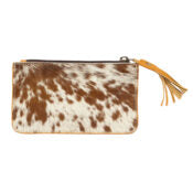 The Design Edge Women's Small Tassel Tooled Cowhide Purse – AC50 – Pica