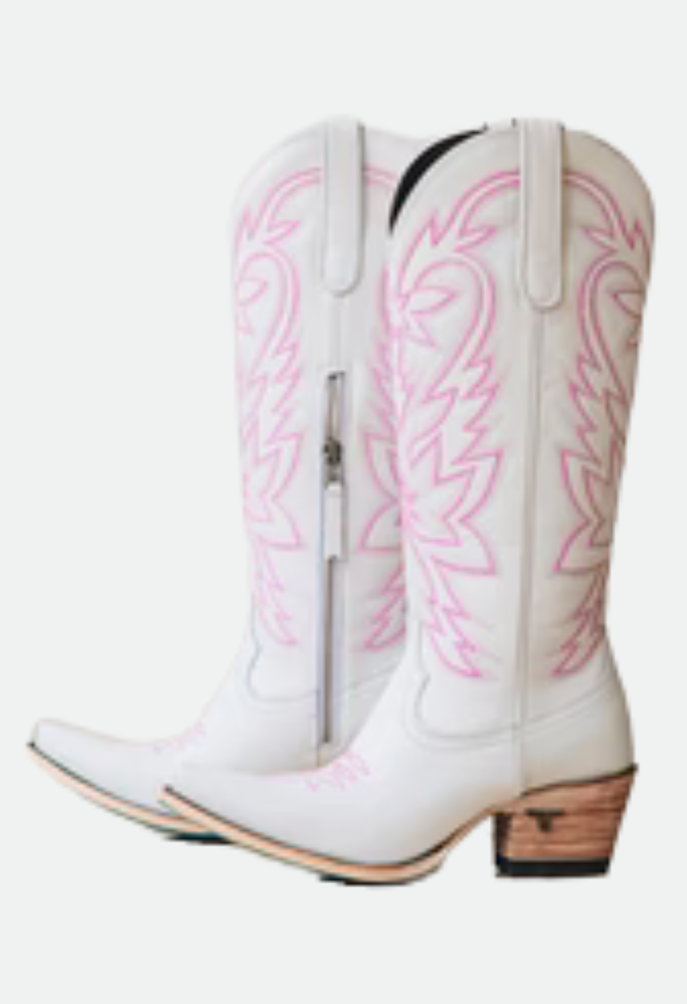 Lane Boots Smokeshow Boot - Matte White and Neon Pink