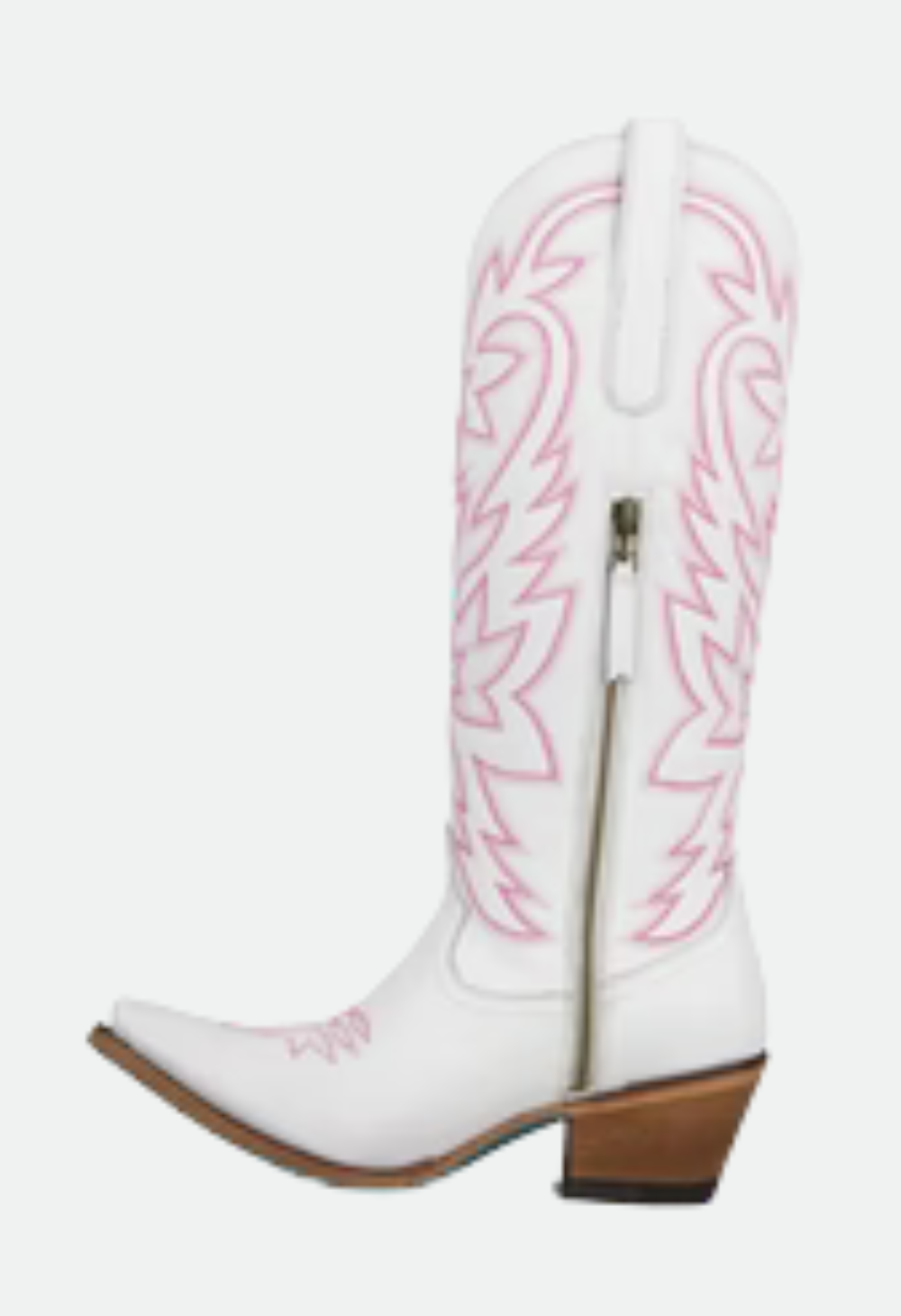 Lane Boots Smokeshow Boot - Matte White and Neon Pink