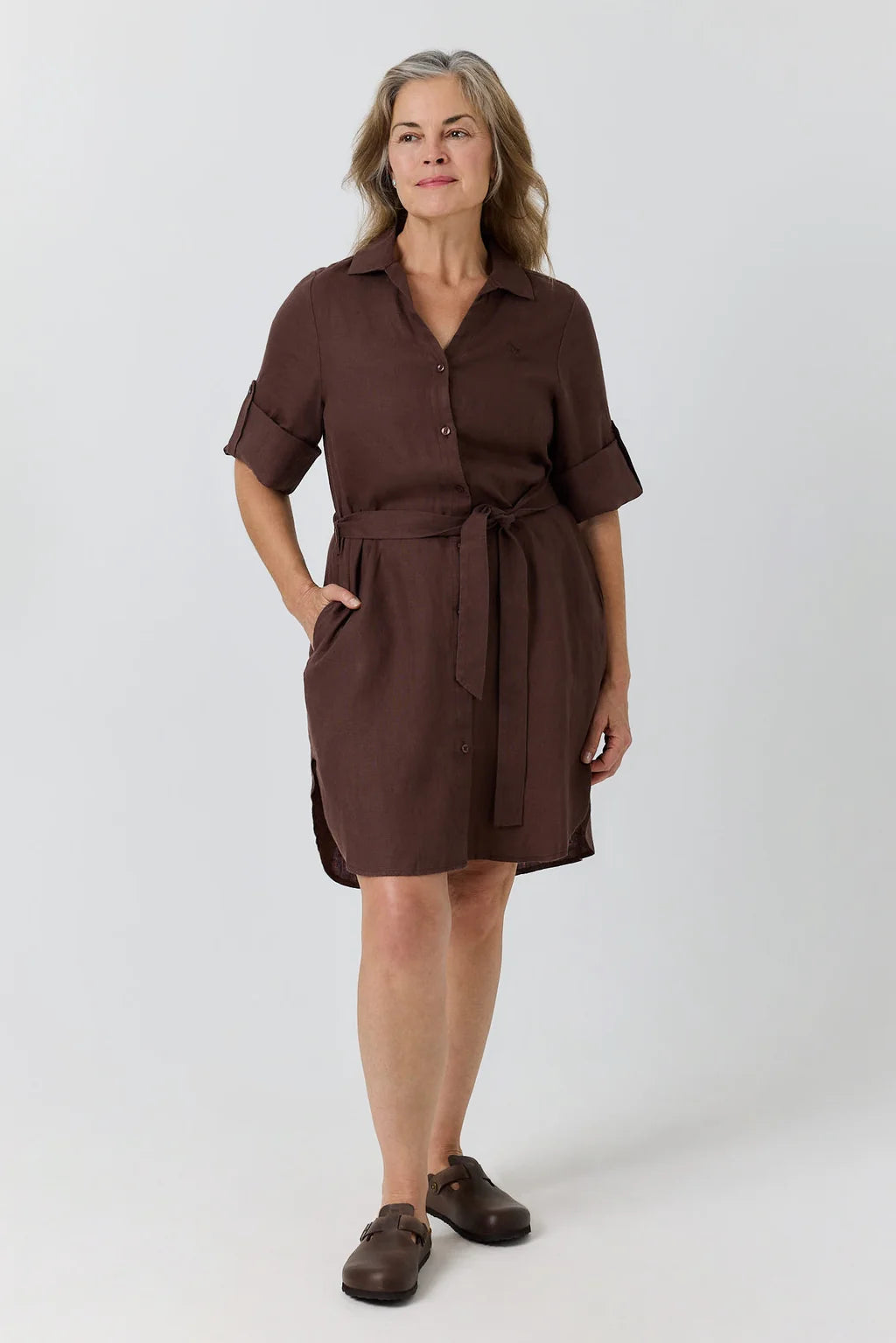 Ringers Western Women's Solene Linen Shirt Dress