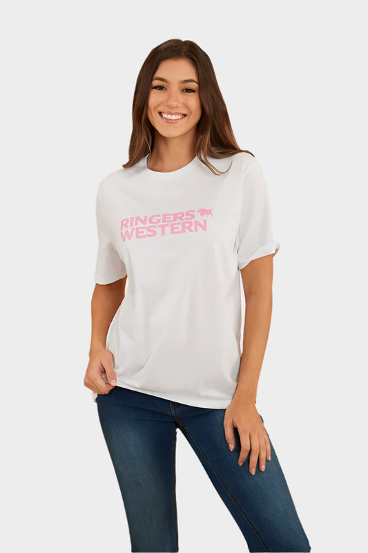 Ringers Western Women's Somerset Loose Fit T-Shirt - White